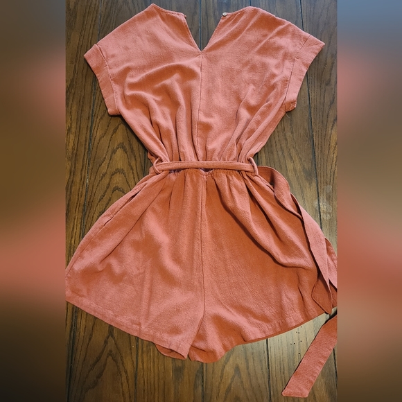 Burnt Orange Romper - Picture 3 of 4